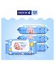 Silk Soft Baby Wet Wipes With-Lid 82Pcs (Pack of 4)