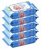 Silk Soft Baby Wet Wipes With-Lid 82Pcs (Pack of 5)