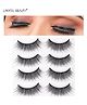 Lakyou Beauty Pack of 4 Pair 3D Faux Mink Weightless Volume And Curl False Eyelashes