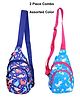 Happile Waist or Cross Body Bag Pack of 2 Combo (Assorted Color & Design)
