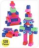 Zoe Premium 120 Pcs Big Size Colorful Blocks| Toys Building and Construction Interlocking Jumbo Blocks Set for Kids| Educational and Learning Toy for Children| BIS Certified| Non-Toxic