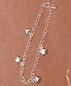 Dhruvs Collection 925 Silver Combination of Heart and Star Charms Bracelet for girls - Silver