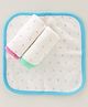 Pink Rabbit Terry Wash Cloth  25 x 25 cm Pack of 3 - Pink Powder Blue & Green