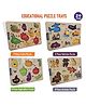 Clapjoy Wooden Learning Educational Board for Kids, Puzzle Toys Combo of 4 - 33 Pieces