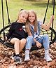 Hop N Play 40 inches Round  Rope Net Web Nest Swing Indoor & Outdoor for Kids