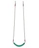 Hop N Play Kids Flexible Swing Seat Heavy Duty with Adjustable 70 inches Rope - Playground Swing Set Accessories with Snap Hooks (Green)