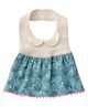 Hop N Play Baby Girl's Bibs Floral Dress for Toddlers Waterproof Burp Cloth with Adjustable Snaps - Green