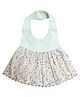 Hop N Play Baby Girl's Bibs Floral Dress for Toddlers Waterproof Burp Cloth with Adjustable Snaps - Pink