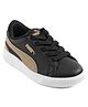 PUMA Slip On Casual Shoes with Brand Text Print & Design - Black & White
