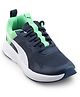 PUMA Lace Up Casual Shoes -Dark Night White & Summer Green