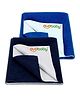 OYO BABY Soft & Waterproof Dry Sheet for Babies, Leakproof Bed Protector,Small (70cm x 50cm), Royal Blue & Dark Blue (Pack of 2)