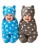 Oyo Baby  Newborn printed Baby Blanket Wrapper & Swaddle Pack of 2 For  AC Room