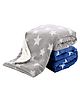 Oyo Baby Fleece Ultrasoft Baby Blankets Set of 2 Dark Blue and Grey for Babies