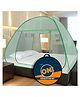Supreme On Colourful Double Bed Premium Machardani Queen Size Mosquito Net - Full Green