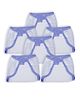 1st Step Washable and 100% Cotton Nappies (White & Blue, New Born)