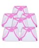 1st Step Washable and 100% Cotton Nappies (White & Pink, Small)