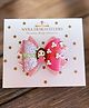 NYRA DESIGN STUDIO Shimmer Bow Detailed Clip - Pink