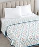 Haus & Kinder 100% Cotton Cambric Reversible Double Bed Dohar for AC Rooms - Blue & Red