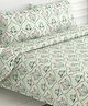 Haus & Kinder Blossom 186 TC 100 % Cotton Printed Bedsheet Double - Yellow & Green