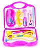 Webby Doctor Play Set with Foldable Suitcase Compact Medical Accessories Pretend Play Kit - 14 Pieces