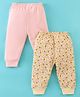 Ben Benny Cotton Interlock Knit Full Length Lounge Pant Floral Print Pack of 2 - Multicolor