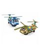 AKN TOYS Battery Operated Transparent Gear Transporter Helicopter - (Color May Vary)