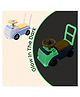Icandi Glow In The Dark Ride On Car- Orange Yellow & Blue