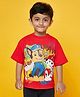 Spunkies Paw Petrol Featuring Organic Cotton Half  Sleeves Character Printed Tee  - Red