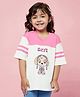 Spunkies Paw Petrol Featuring Organic Cotton Half  Sleeves Skye  Printed Tee - White