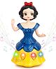 Fiddlerz Dancing Doll For Girls Musical Princess with 3D Lights Sound & 360 Degree Rotating Omni Directional Bump & Go Toy For Kids - Blue