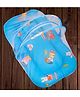 Mittenbooty Infant baby Net Bedding Jumbo in Twill Cotton Happy Print-Blue