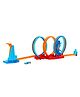 Hot Wheels Track Set with 3 Loops and 1 Hot Wheels Car -(Packaging & Color May Vary)