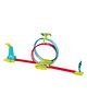 Hot Wheels Track Set with 2 Loops and 1 Hot Wheels Car - Multicolour