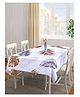 Arrabi Floral TC Cotton Blend 6 Seater Table Cover Artc - Multicolor
