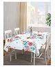 Arrabi Multi Floral TC Cotton Blend 6 Seater Table Cover ARTC-1164 - White