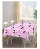 Arrabi Pink Cartoon TC Cotton Blend 6 Seater Table Cover ARTC-1169 - Pink