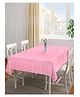 Arrabi Pink Stripes Cotton Blend 8 SEATER Table Cover ARTC-1293-Pink