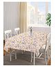 Arrabi Peach Floral Cotton Blend 6 SEATER Table Cover ARTC-1412-Peach