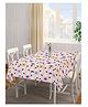 Arrabi Pink Floral Cotton Blend 6 SEATER Table Cover ARTC-1418-Pink