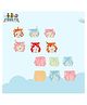 Fareto New Born Baby Single Layer Nappy - Multicolour(Colour and design may vary)
