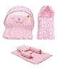 Fareto Combo of Baby Fullset Kitty Bed Set - Pink