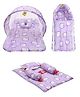 Fareto Combo of Baby Fullset Kitty Bed Set - Purple