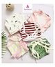 Fareto Born Baby 24 Hosiery Cotton Single Nappies 4 Nappy Changing Waterproof Sheets - Multicolour(Colour and design may vary)