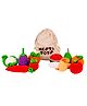 NESTA TOYS - Crochet Fruits & Vegetable Toys Play Food for Kids (10 Pcs)