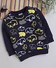 BUMZEE Full Sleeves Bears Printed Glow In The Dark Sweatshirt - Navy Blue