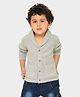 Mi Arcus 100% Cotton Full Sleeves Solid Winter Wear Cardigan - Grey