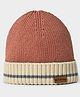 Mi Arcus 100% Cotton Colour Blocked  Winter  Cap - Brown-  Diameter 44 Cms
