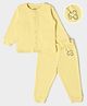 Mi Arcus  Full Sleeves Car Printed Winter Wear Thermal Set - Lemon Yellow