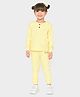Mi Arcus  Full Sleeves Car Printed Winter Wear Thermal Set - Lemon Yellow