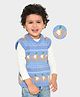 Mi Arcus Sleeveless Mallard Duck Designed Pre Winter Wear Sweater - Blue